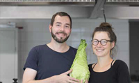 Lisa Erdmann und Björn Vondran mit Kohl