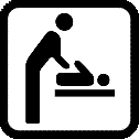 Symbol: Wickelraum vorhanden